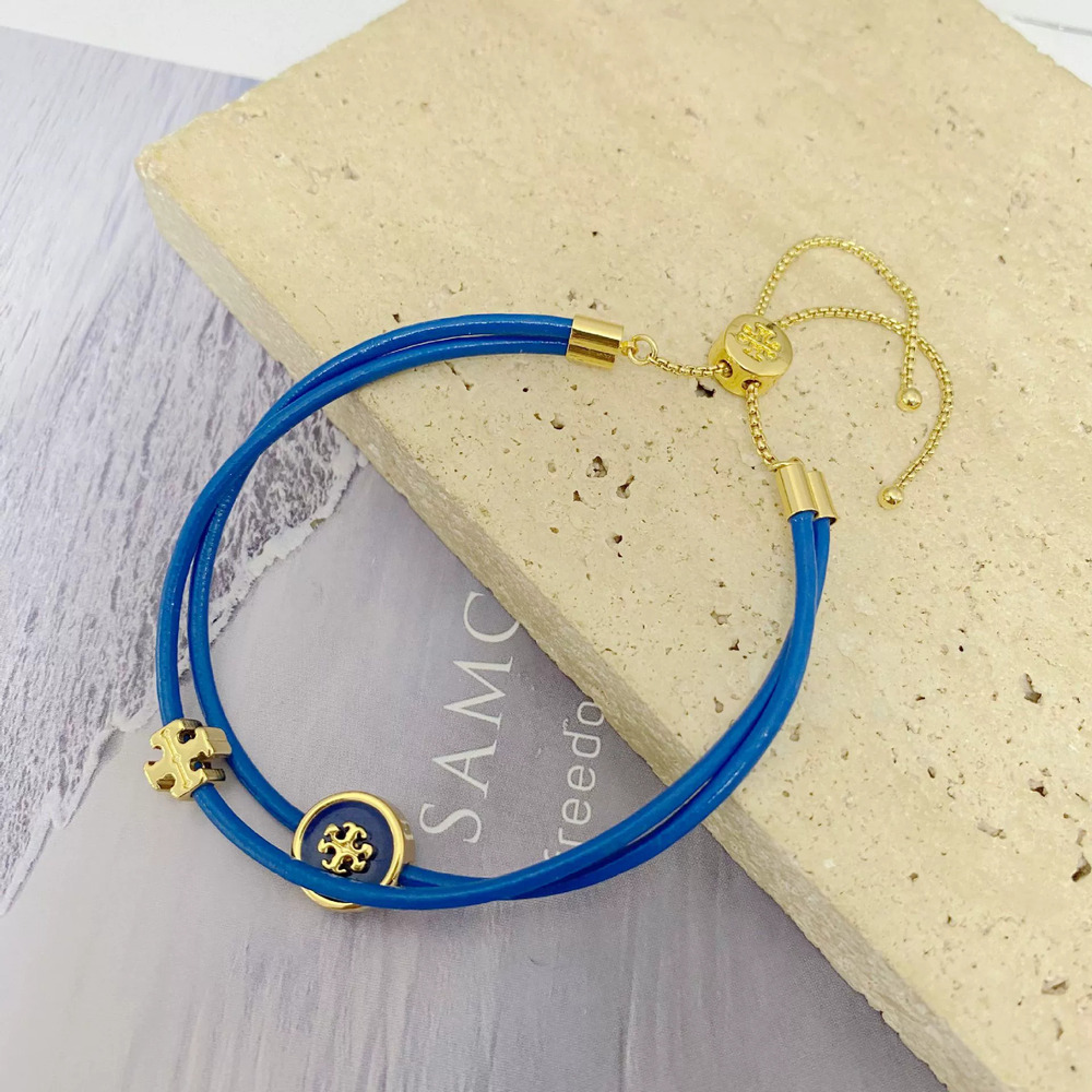 Tory Burch Double Layer Letter Geometric Vintage Bracelet